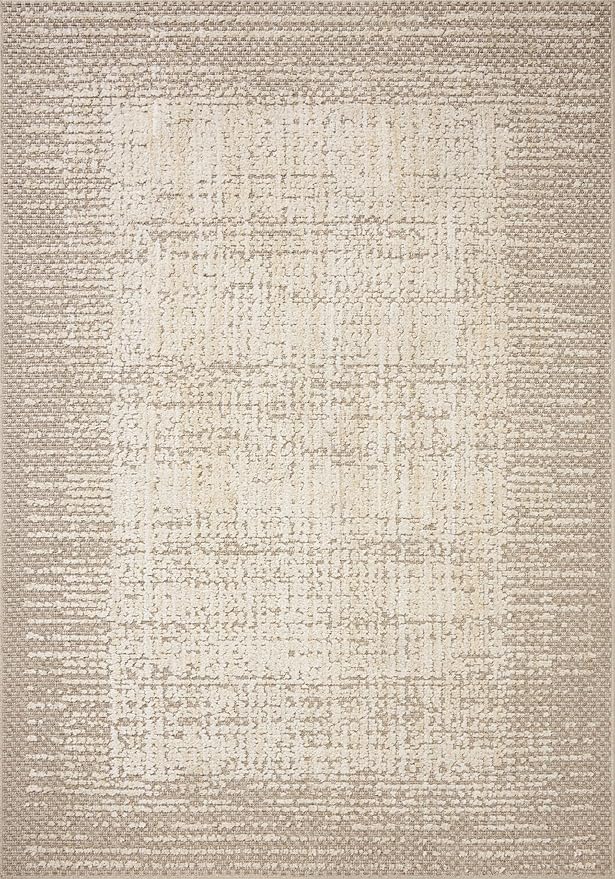 Loloi Amber Lewis Bexley Collection BEX-06 Natural/Taupe 2'-7" x 12'-0" Runner Rug Neutral, Textured, Living, Bedroom, Dining, Carpet