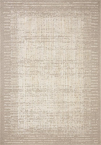 Loloi Amber Lewis Bexley Collection BEX-06 Natural/Taupe 4'-0" x 6'-0" Accent Rug Neutral, Textured, Living, Bedroom, Dining, Carpet