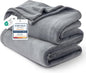 Bedsure Fleece Blanket Twin Blanket Grey - 300GSM Soft Lightweight Plush Cozy Twin XL Blankets for Bed, Sofa, Couch, Travel, Camping, 66 inch X 90 inch