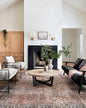 Loloi Chris Loves Julia Jules Collection JUL-02 Terracotta/Multi 2'-6'' x 12'-0'', .13" Pile Height, Runner Rug