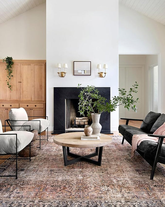 Loloi Chris Loves Julia Jules Collection JUL-02 Terracotta/Multi 8'-6'' x 11'-6'', .13" Pile Height, Area Rug