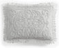Beatrice Home Fashions Medallion Chenille Bedspread, Standard Sham, Gray