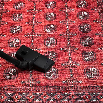 Keen Home Design 2x7 Rug - Machine Washable Runner Rug with Non-Slip Backing, Ideal for Hallway, Entryway, Kitchen, Laundry Room - Vintage, Easy Clean, Durable, Low Pile Rug - (2'6" x 7')