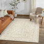 4x6 Brown Area Rug Non Slip Vintage Office Entryway Rug Distressed Machine Washable Kitchen Carpet Traditional Retro Floral Accent Throw Door Mat for Bedroom Bathroom Dining Living Room