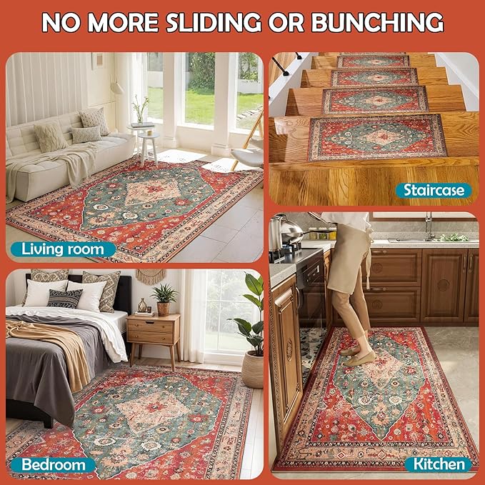 Waterproof Rug Pad, Thick 2x8 Ft Under Area Rug Carpet Pad, Non Slip Rug Pads for All Floors and Hardwood Floors Finishes, Keep Carpets in Place Soft and Prevent Rug from Wrinkling or Buckling