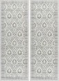 Gertmenian Indoor Boho Area Rug | Home Decor for Entryway, Bedroom, Living Room, Office, Kitchen | Non Slip, Soft, Printed Accent Rugs | Esme, Sage, 2x6 Runner, 24571 (Pack of 2)
