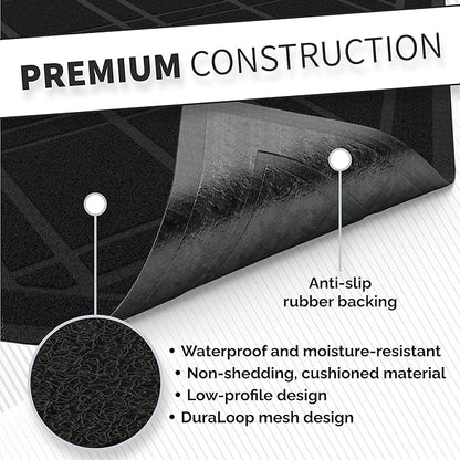 SlipToGrip Door Mat - Durable Door Outdoor Mats for High Traffic - Large 59x35 Inch Black Mat with Water-Resistant Surface - No-Slip and Easy-to-Clean for Indoor and Outdoor Entryways