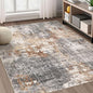Area Rug Living Room Rugs - 5x8 Washable Large Soft Indoor Neutral Modern Abstract Low Pile Rug Carpet for Bedroom Dining Room Farmhouse Home Office - Grey Brown