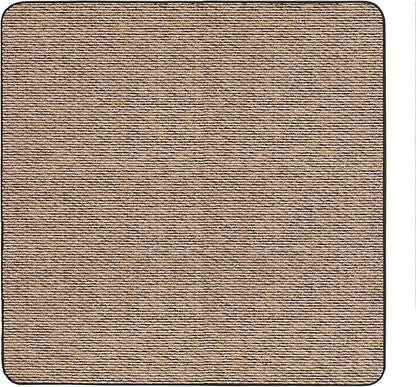 House, Home and More Skid-Resistant Carpet Indoor Area Rug Floor Mat - Black Ripple - 6 Ft X 6 Ft - Non Slip Rubber Backing, Stain Resistant, Dog Friendly, Living Room Bedroom Kitchen Entryway