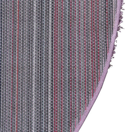 Unique Loom Solid Shag Collection Area Rug (7' 1" Round, Lilac)
