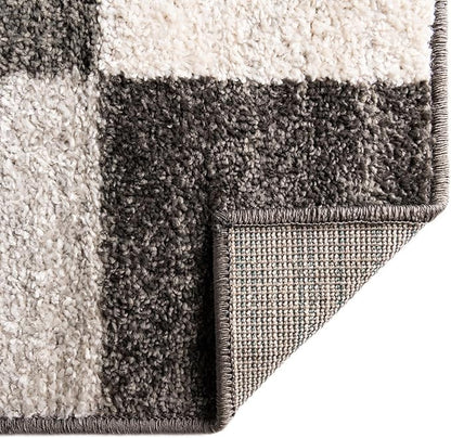 Unique Loom Autumn Collection Area Rug - Providence (2' x 6' 1" Runner, Gray/ Ivory)
