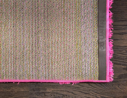 Unique Loom Solid Shag Collection Area Rug (10' x 13' Rectangle, Taffy Pink)