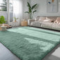 PAGISOFE Machine Washable Sage Green Rugs for Living Room, 5x7 Ft Shaggy Rug Plush Fuzzy Carpet for Bedroom,Green Kids Rug Home Decor Aesthetic,Non-Slip Floor Rugs for Nursery Decor Girl Boys Playroom