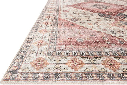 Loloi Skye Collection SKY-02 Ivory/Berry 9'-0" x 12'-0" Area Rug