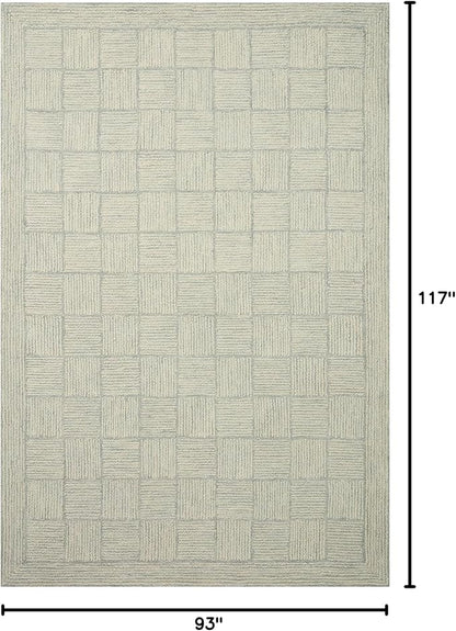 Loloi Chris Loves Julia Francis Collection FRA-03 Silver/Sky 7'-9" x 9'-9" Area Rug