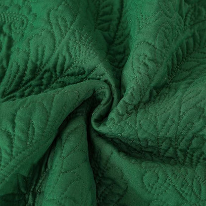 HoneiLife King Size Quilt Sets - 3 Piece Microfiber Quilt Set Lightweight Bedspreads Reversible Coverlets Rustic Bed Cover King Quilt Bedding Set All Season Quilts-Green