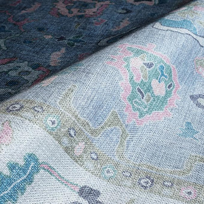 Fame Rugs Lavender Modern Oushak Rug 8x10, Vintage Turkish Colorful Oriental Washable Antique Inspired Large Area Rugs, Luxury Living Room Bedroom (386PBL, 7'6 x 10')