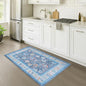 Fame Rugs Blue Modern Oushak Rug 3x5, Washable Vintage Turkish Colorful Oriental Antique Inspired Foldable Small Area Rugs, Luxury Living Room Bedroom (387BNB, 2'6" x 5')
