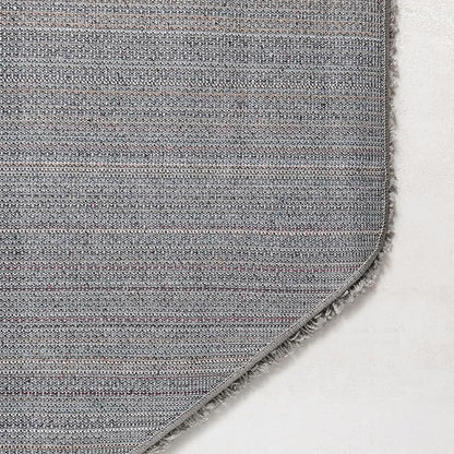 Unique Loom Solid Shag Collection Area Rug (6' 1" Octagon, Cloud Gray)