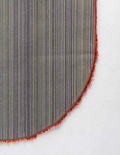 Unique Loom Solid Shag Collection Area Rug (7' 10" x 10' Oval, Terracotta)