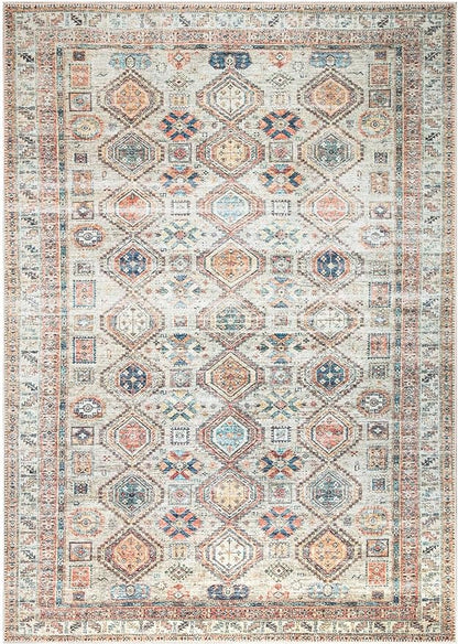 Keen Home Design 3x5 Rug - Machine Washable Entry Rug with Non-Slip Backing, Ideal for Enteryway, Kitchen, Bathroom, Laundry Room - Vintage, Easy Clean, Durable, Low Pile Rug - (3' x 5')