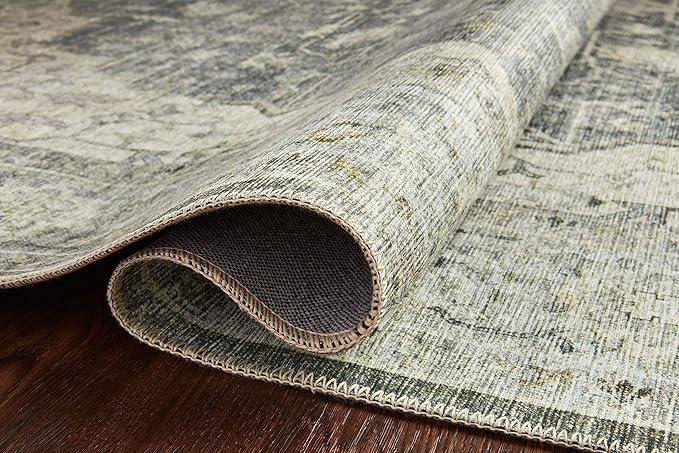 Loloi Skye Collection SKY-12 Charcoal/Dove 6'-0" x 6'-0" Round Area Rug