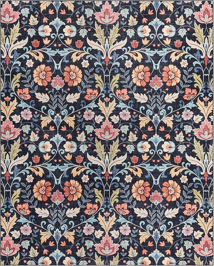 Gertmenian Indoor Boho Area Rug | Home Decor for Entryway, Bedroom, Living Room, Office, Kitchen | Non Slip, Soft, Printed Accent Rugs | Verner, Multi, 8x10 Large, 24626