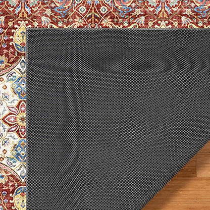 Gertmenian Indoor Bohemian Area Rug - 8x10 Large, Non-Shedding, Ideal for High Traffic in Living Room, Bedroom, Entryway - Moroccan, Red, 26847