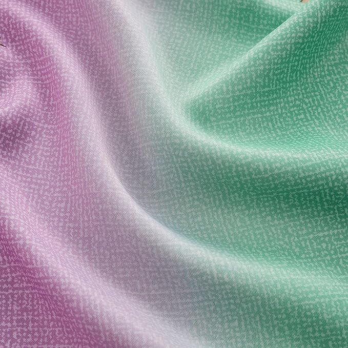 XiDi Curtains for Bedroom Decor, Rainbow Green PurpleBlue34/90/1
