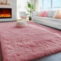 PAGISOFE Blush Pink Fluffy Shag Area Rugs for Bedroom Girls 5x7, Soft Fuzzy Shaggy Rugs for Kids Room Plush Furry Living Room Carpet Girls Teen Dorm Rugs for Home Decor Aesthetic, Nursery