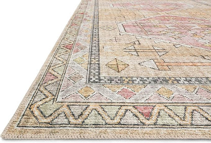 Loloi Skye Collection SKY-04 Gold/Blush 2'-6" x 10'-0" Runner Rug