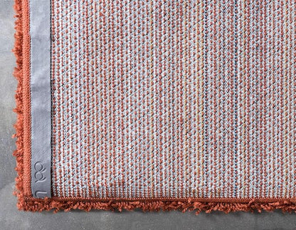 Unique Loom Solid Shag Collection Area Rug (5' 1" x 8' Rectangle, Terracotta)