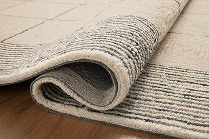 Loloi Chris Loves Julia Francis Collection FRA-02 Cream/Black 8'-6" x 12' Area Rug