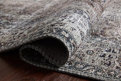 Loloi Layla Collection LAY-06 Taupe/Stone 3'-6" x 5'-6" .13" Thick Accent Rug, Soft, Durable, Vintage Inspired, Distressed, Low Pile, Non-Shedding, Easy Clean, Printed, Living Room Rug