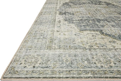 Loloi Skye Collection SKY-12 Charcoal/Dove 8'-0" x 8'-0" Round Area Rug