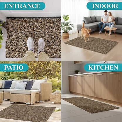 Premium Microfiber Indoor Door Mat – 20"x30" Washable Entry Mat, Non-Slip, Waterproof Backing, Super Absorbent, Low Profile Entryway Doormat for Indoor Entrance