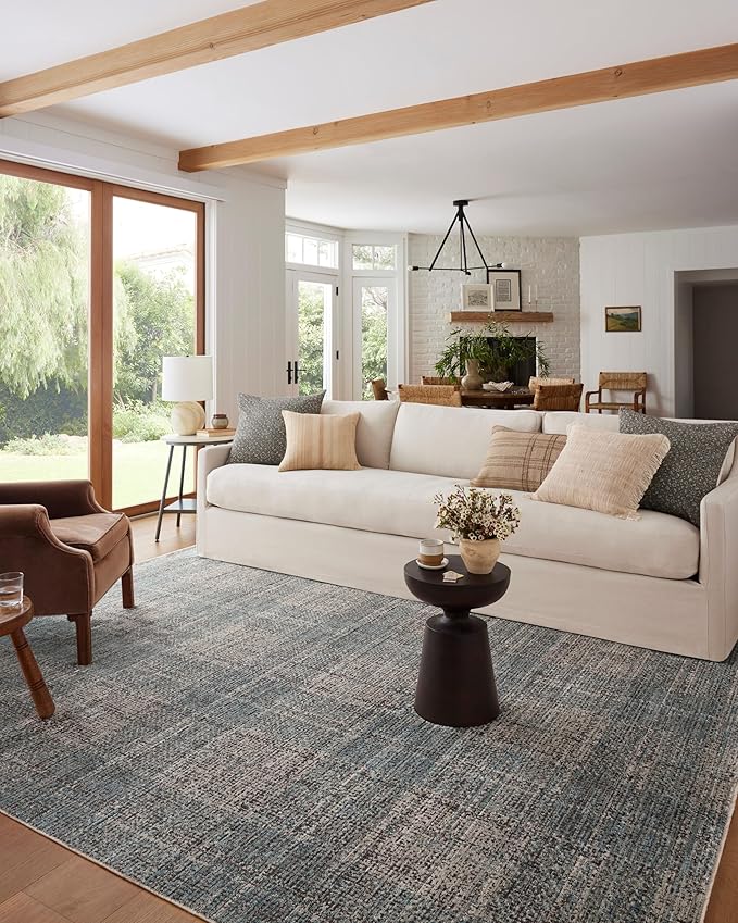 Loloi Angela Rose Ember Collection EMB-09 Denim/Charcoal 2'-7" x 10'-0" Runner Rug