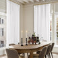 Pinch Pleated Extra Wide Linen Curtains 120 Inches Long for Patio Sliding Glass Door White 70 Inch Wide Pleated Drapes with Hooks Rings Neutral Natural Semi Sheer 70x120 Curtain for Living Room
