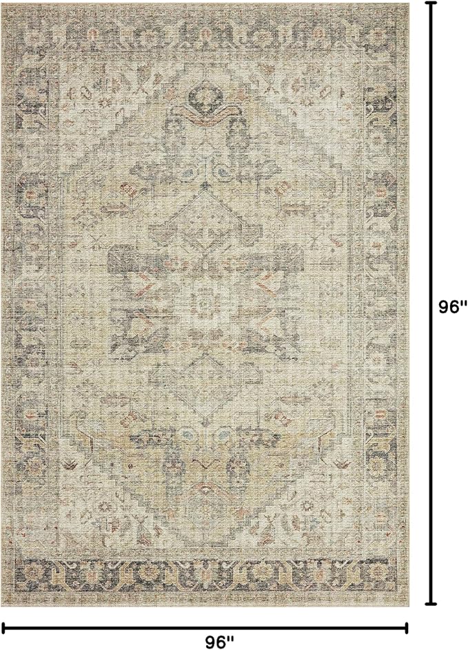 Loloi Skye Collection SKY-13 Natural/Sand 8'-0" x 8'-0" Round Area Rug