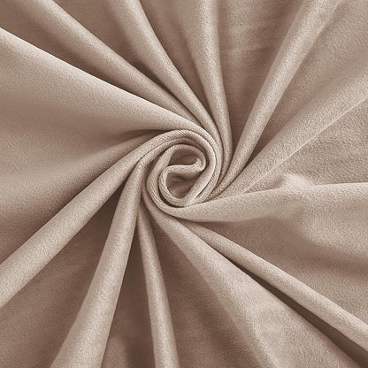 RYB HOME Velvet Curtains 72 inches Length, Back Tab & Rod Pocket Soft Fabric Curtains & Drapes for Home Office Attic Cafe Basement, Blush, W 52 x L 72, 2 Panels Set