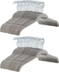 Amazon Basics Non-Slip Shirt Clothes Hangers Velvet, Space-Saving Slim, Sturdy, Pack of 100, Gray/Silver