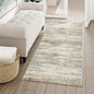 2x6 Runner Rug Hallway Kitchen Washable Abstract Neutral Modern Small Long Beige Brown Carpet Bedroom Bedside Non Slip Low Pile Soft Thin Indoor Throw Rug Entryway Bathroom Door Mat
