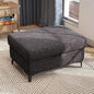 35" Large Storage Ottoman for Living Room, 7.8" Deep Seat Rectangular Ottoman Foot Rest for Couch, Chenille Storage Footstool Load 350 lb （Dark Dray）