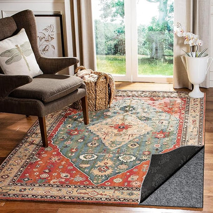 Waterproof Rug Pad, 2x10 Ft Under Area Rug Carpet Pad, Non Slip Rug Pads for All Floors and Hardwood Floors Finishes, Keep Carpets in Place Soft and Prevent Rug from Wrinkling or Buckling
