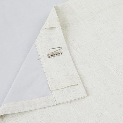 Vision Home Natural Linen Full Blackout Curtains 84 inch Length for Bedroom Living Room Darkening Soundproof Window Panels Thermal Insulated Rod Pocket Back Tab Farmhouse Drapes 56" Wx84 Lx2