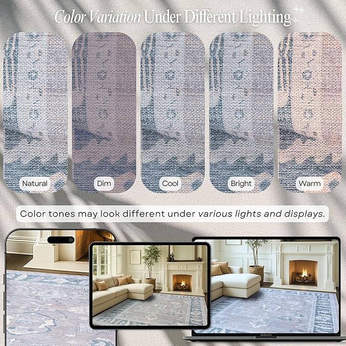 Fame Rugs Gray Modern Oushak Rug 2'6"x13, Vintage Turkish Colorful Oriental Antique Inspired Long Runner Rugs, Luxury Living Room Bedroom (389GBB, 2'6" x 13')