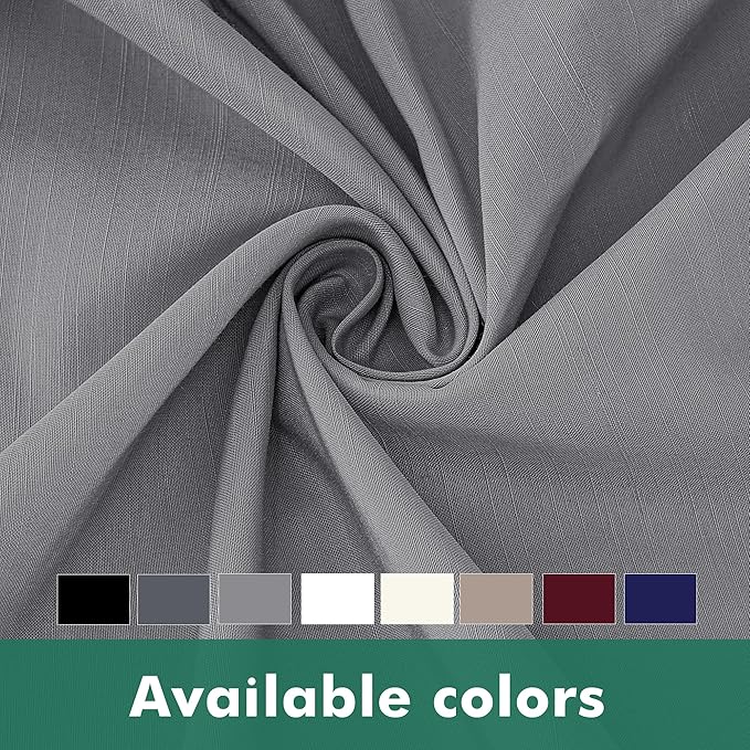 Biscaynebay Wrap Around Bed Skirts with Split Corners for Full Beds 15" Drop, Silver Grey Adjustable Elastic Dust Ruffles Easy Fit Wrinkle Resistant Silky Luxurious Fabric Machine Washable