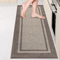 Kitchen Rugs 24" x 70", Non-Slip Machine Washable Kitchen Runner Rugs Floor Mats, Absorbent Comfort Standing Mats for Kitchen, Sink, Laundry and Hallway, Rolled Packaging, Beige & Grayish Brown