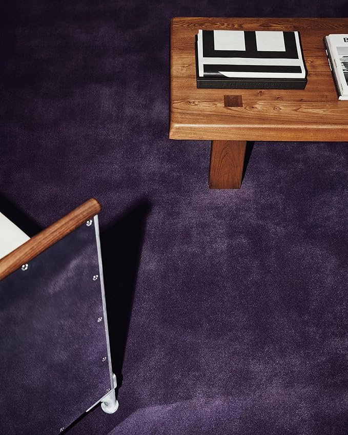 Hand-Tufted Wool Square Area Rug – Soft Premium Wool Carpet for Living Room, Bedroom & Home Décor – 12X12 ft| Lilac – Durable, Non-Slip Backing, Handcrafted Rug