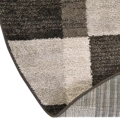 Unique Loom Autumn Collection Area Rug - Providence (3' 3" Round, Gray/ Ivory)